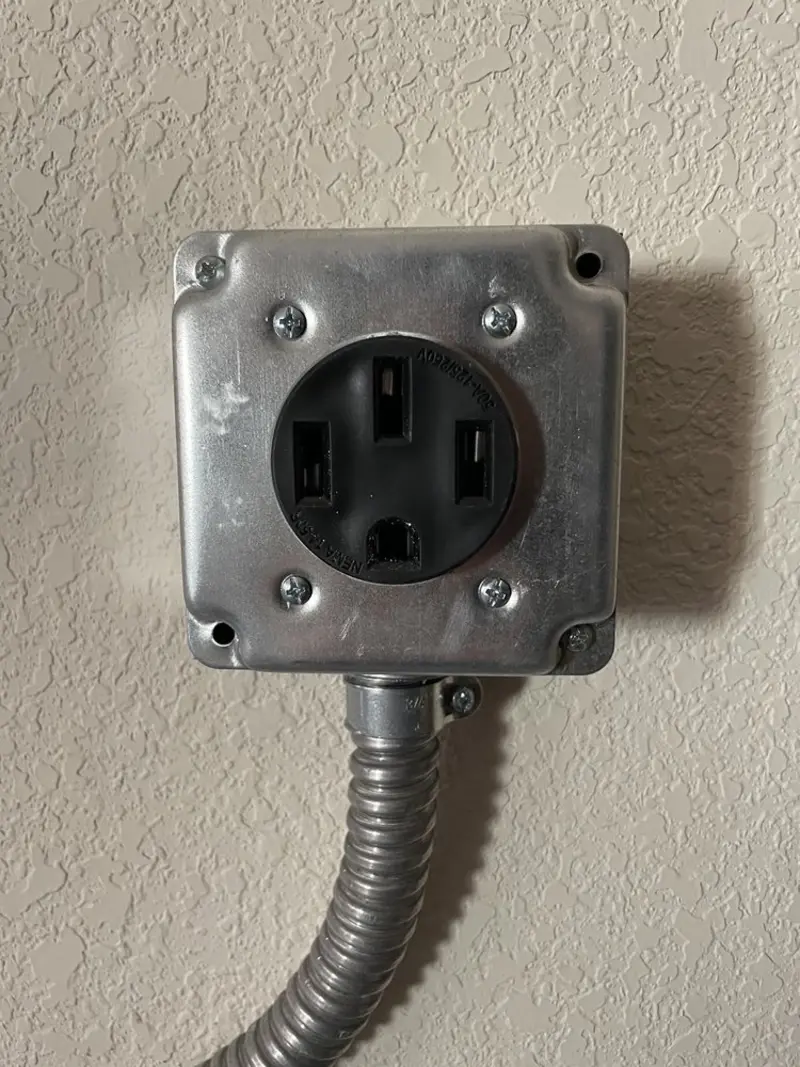 NEMA 14-50 outlet installed for Electrical Panel Upgrade in Walbridge